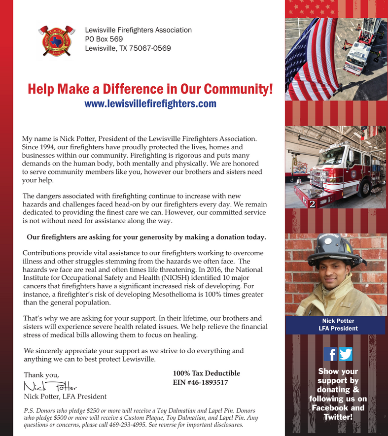 Sample Fire Department Fundraising Letter Archives Te - vrogue.co